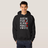 Valentines Day ABCs   for for teachers I love you Hoodie (Voorkant volledig)