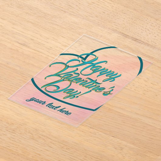 Valentine's Day Acryl Uitnodigingen (Laagn)