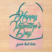 Valentine's Day  Acryl Uitnodigingen (Voorkant)