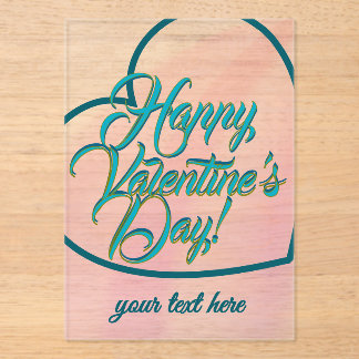Valentine's Day  Acryl Uitnodigingen