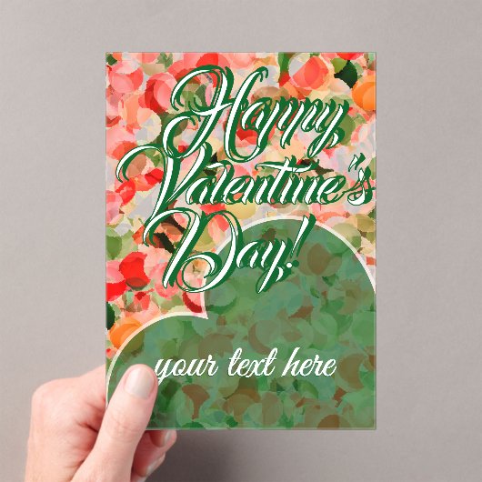 Valentine's Day  Acrylic Invitations Acryl Uitnodigingen (Insitu (Draagbaar))