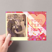 Valentine's Day Acrylic Invitations Acryl Uitnodigingen (Insitu (Draagbaar))