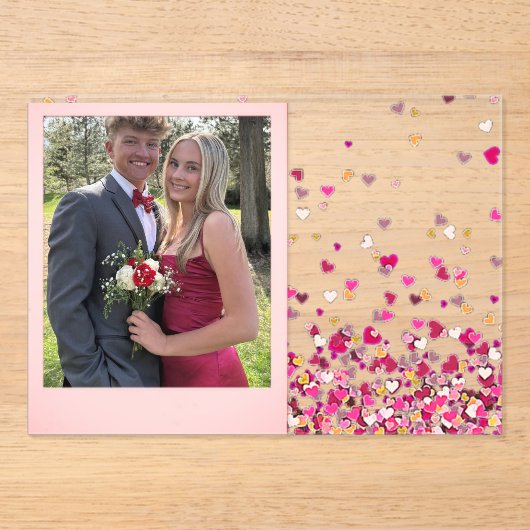 Valentine's Day  Acrylic Invitations Acryl Uitnodigingen (Voorkant)