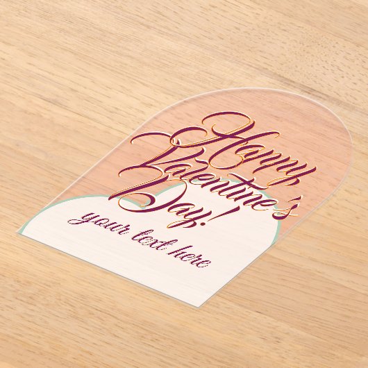 Valentine's Day Acrylic Invitations Acryl Uitnodigingen (Laagn)