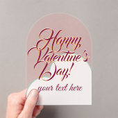 Valentine's Day  Acrylic Invitations Acryl Uitnodigingen (Insitu (Draagbaar))