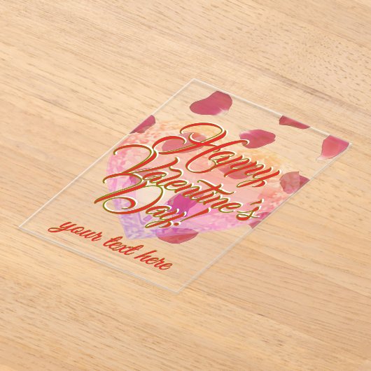 Valentine's Day  Acrylic Invitations Acryl Uitnodigingen (Laagn)
