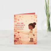 Valentine's Day African American Greeting Card (Voorkant)
