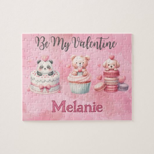 Valentine's Day Animal Kid Puzzle  Legpuzzel (Horizontaal)