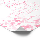 Valentine's Day Baby Shower How Many Kisses Game Poster (Hoek)