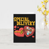 Valentines Day Baby Special Labor Delivery Nurse W Kaart (Gele Bloem)