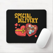 Valentines Day Baby Special Labor Delivery Nurse W Muismat (Met muis)