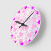 Valentine's Day Background Ronde Klok (Hoek)