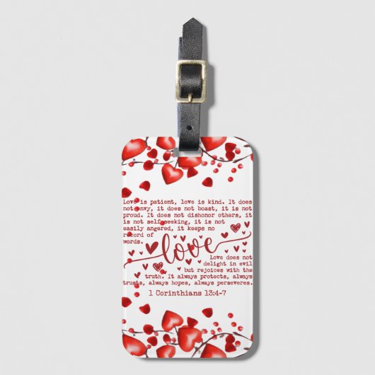 Valentine's day  bagagelabel (Voorkant (verticaal))