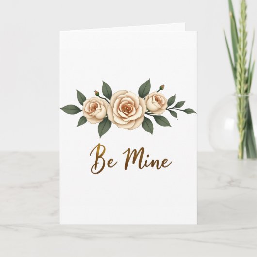 Valentine's Day Be Mine Card Feestdagen Kaart (Voorkant)