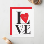 Valentine's Day Be Mine Valentine's Day Card Notitiekaartje (Voorkant / Achterkant in situ)