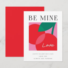 Valentine's Day  Be Mine Valentine's Day Card Notitiekaartje