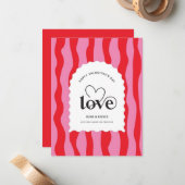 Valentine's Day Be Mine Valentine's Day Card Notitiekaartje (Voorkant / Achterkant in situ)