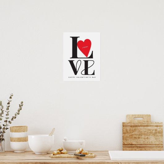 Valentine's Day  Be Mine Valentine's Day  Poster (Keuken)