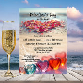 Valentine's Day Beach Party Kaart
