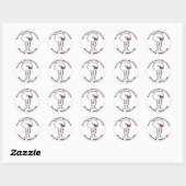 Valentine's Day Bear Heart Ronde Sticker (Vel)