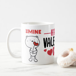 Valentine's Day Bear Love Heart Koffiemok