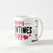 Valentine's Day Bear Love Heart Koffiemok (Voorkant rechts)