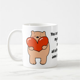 Valentine's Day Bear Love Heart Koffiemok