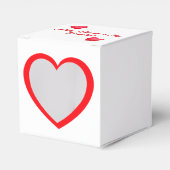 Valentine's Day Birthday Cake Customizable Candles Bedankdoosjes (Voorkant Zijde)