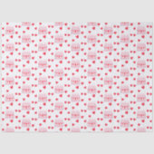 Valentine's Day Birthday Cake Pattern Tissuepapier (Voorkant)