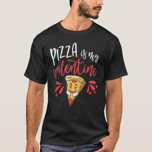 Valentines Day  Boys Kids Pizza Is My Valentine 1 T-shirt (Voorkant)