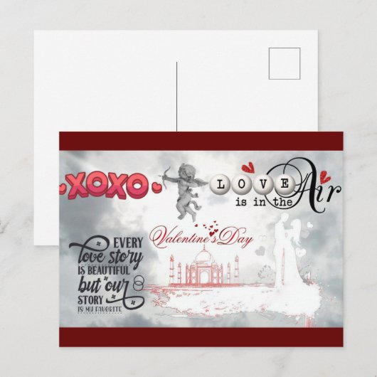 Valentine's Day Briefkaart (Voorkant / Achterkant)