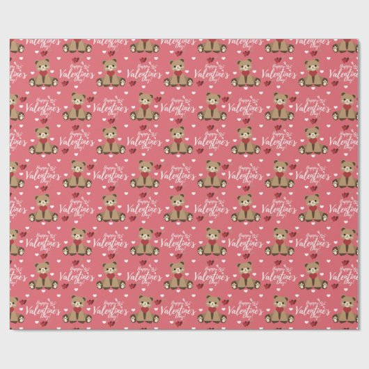 Valentine's Day Cadeaupapier (Vlak)