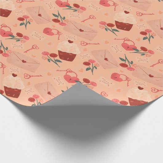 Valentine's Day Cadeaupapier (Hoek)