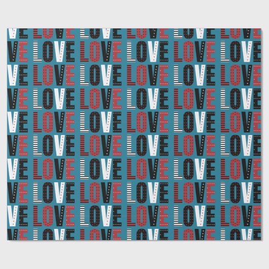 Valentine's Day Cadeaupapier (Vlak)