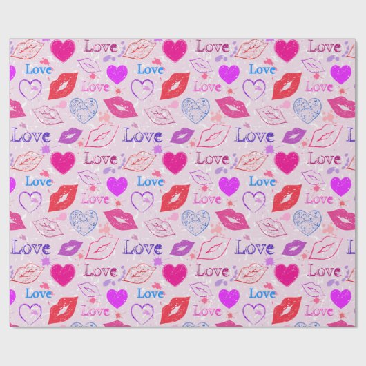 Valentine's Day Cadeaupapier (Vlak)