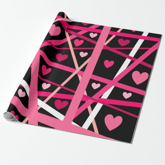 Valentine's Day Cadeaupapier (Uitgerold)