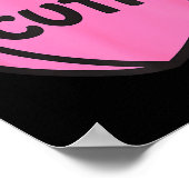 Valentines Day Candy Sweet Hearts Love Cutie  Poster (Hoek)