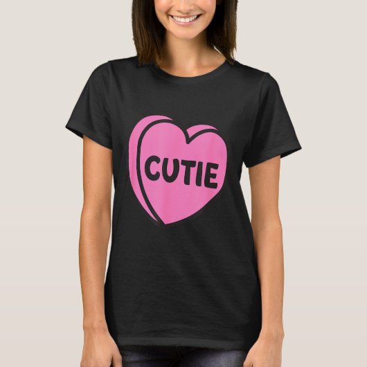 Valentines Day Candy Sweet Hearts Love Cutie  T-shirt (Voorkant)