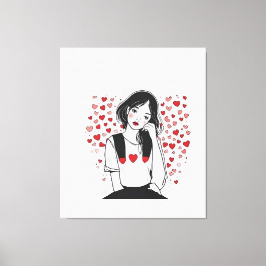 valentines day canvas afdruk (Voorkant)