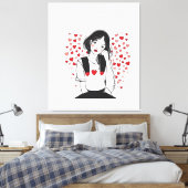 valentines day canvas afdruk (Insitu (Slaapkamer))
