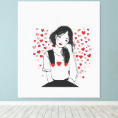 valentines day canvas afdruk (Insitu (Houten vloer))