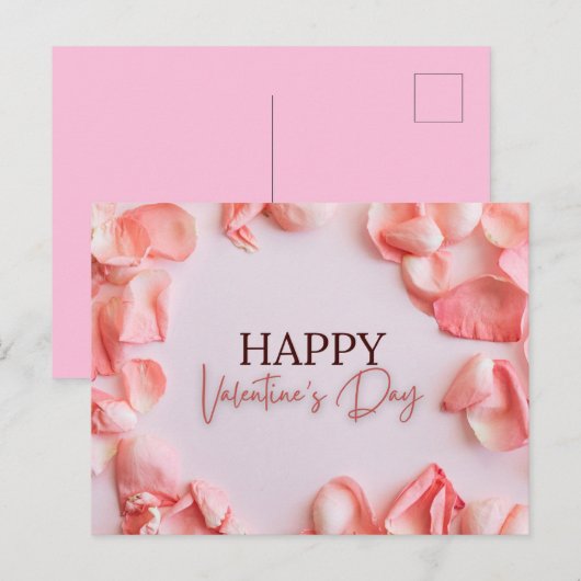 Valentine's Day Card Briefkaart (Voorkant / Achterkant)