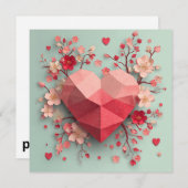 Valentines Day Card by Obso 2 Pixlyne Feestdagenkaart (Voorkant / Achterkant)