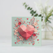 Valentines Day Card by Obso 2 Pixlyne Feestdagenkaart (Staand voorkant)