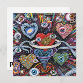 Valentines Day Card by Obso 4 Pixlyne Feestdagenkaart (Voorkant / Achterkant)