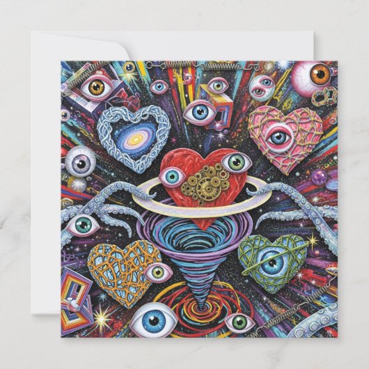 Valentines Day Card by Obso 4 Pixlyne Feestdagenkaart (Voorkant)