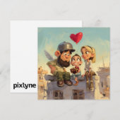 Valentines Day Card by Roombirth 1 Pixlyne Feestdagenkaart (Voorkant / Achterkant)