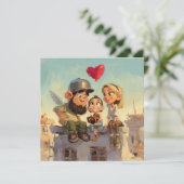 Valentines Day Card by Roombirth 1 Pixlyne Feestdagenkaart (Staand voorkant)