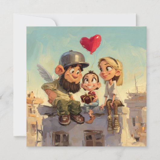 Valentines Day Card by Roombirth 1 Pixlyne Feestdagenkaart (Voorkant)