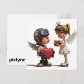 Valentines Day Card by Roombirth 4 Pixlyne Feestdagenkaart (Voorkant / Achterkant)